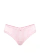 Трусики чікі Victoria's Secret Tease Satin Lace-Trim Cheeky Panty М Рожева смужка (27403093) - изображение 3