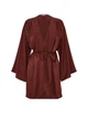Халат Victoria's Secret Satin Short Robe Dark Chili M/L Бордовий (27178932D) - зображення 3