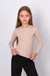 Лонгслів для дівчинки Mevis (5840беж) Зріст 116 см Бежевий - зображення 2