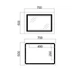 Дзеркало прямокутне 50х70 QTAP CARDINAL REVERSE QT0478C5070 - зображення 2