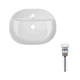 Комплект Qtap Scorpio: раковина накладная овальная 505x385x120 мм White + донный клапан PU02 QTAP QT14112202WN47313 - изображение 1