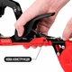 Степлер садовый для подвязки винограда LOSSO SC-8108 красный, красная лента 10 шт, скобы - изображение 8
