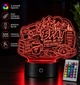 Подарочный ночник именной светильник «Лучшему Брату. Геймпад» 3D лампа с Led-подсветкой (7 цветов 4 режима) (3DP173) - изображение 1