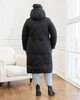 Женская зимняя куртка с капюшоном удлинённая MODA 100350 54 Черный (М - 100350/1 D ) - изображение 3