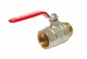 Кран шаровый 1"1/4" ВН ручка красная PN40 SOLOMON - изображение 4