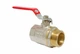Кран шаровый 1"1/4" ВН ручка красная PN40 SOLOMON - изображение 5