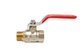 Кран шаровый 1/2" ВН, ручка красная, 605 Valve J.G. - изображение 3