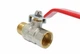 Кран шаровый 1/2" ВН, ручка красная, 605 Valve J.G. - изображение 5
