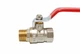 Кран шаровый 1/2" ВН, ручка красная, 605 Valve J.G. - изображение 6