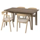Стіл і 4 стільці ІКЕА SKANSNÄS / STOCKHOLM 150/205 см okl березовий Tresund (s29634412) - изображение 1