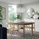 Стіл і 4 стільці ІКЕА SKANSNÄS / STOCKHOLM 150/205 см okl березовий Tresund (s29634412) - изображение 2