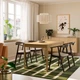 Стіл і 4 стільці ІКЕА TONSTAD / STOCKHOLM 150x80 см темно-коричнева ясенева обробка Tresund (s19634337) - изображение 7