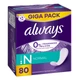 Щоденні прокладки Always Daily Fresh Normal Без запаху 80 шт - изображение 1
