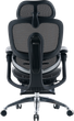 Fotel biurowy ergonomiczny Sihoo DORO C300 PRO V2 z podnożkiem Czarny (4820216980158) - obraz 2