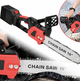 Акумуляторна ланцюгова пила Chain Saw 16″ 36V 2 АКБ 6.0 Ah шина 40 см 3/8″ 11 м/с 5500 об/хв у кейсі для дров гілок саду - зображення 1