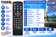 Пульт дистанційного керування для ефірного DVB-T2 тюнера TIGER T2 IPTV 6701 з програмованим TV-блоком - изображение 3