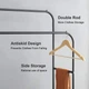 Двойная напольная вешалка Double Floor Hanger 110×54 см со штангами и полкой для обуви - изображение 9