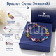 Браслет Gema з різнокольоровими кристалами Swarovski та регульованим розміром для повсякденних і святкових образів - зображення 1