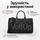 Спортивна сумка чорна Jordan Monogram 47 × 29 × 21 см з бавовни та поліестеру з двосторонньою блискавкою - зображення 3
