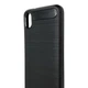 Чехол для телефона Xiaomi Redmi 7A карбоновый противоударный с высокими бортами черный - изображение 4