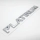 Емблема напис Platinum Nissan 22,2*2,5 см ABS, хром, глянець - зображення 3