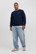 Світшот Alves Structure Jack&Jones темно-синій 7XL (sw-jj-010-dark-blue-3381) - изображение 3