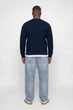 Світшот Alves Structure Jack&Jones темно-синій 7XL (sw-jj-010-dark-blue-3381) - изображение 4