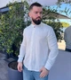Сорочка чоловіча з мусліну 32769 XL молочна 5237170 - зображення 1