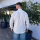 Сорочка чоловіча з мусліну 32769 XL молочна 5237170 - зображення 5