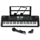 Синтезатор Electronic Keyboard 61 клавиша с микрофоном работает от сети/батареек (MQ6111) - изображение 1