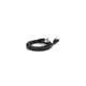 Патч-корд 1м UTP cat.7, CU, RJ45, плоский, black Weepda (PCMF-CU7/1.0Bk) - изображение 1