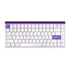 Игровая магнитная механическая клавиатура Aula Hero84 HE 75% (White & Purple ) - изображение 1