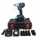 Аккумуляторный гайковерт Makita DTW1000 1000 Нм бесщеточный ударный гайковерт 48 В 6 А·ч 3 скорости квадрат 1/2" с 2 АКБ головками кейсом для авто СТО гаража монтажа - изображение 3