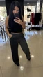 Брюки теплі жіночі трикотажні 1375/6 50 (XL) розмір сірий колір - изображение 4
