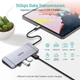 Док станція USB-C 9-в-1 (HDMI/VGA/картридер/LAN/USB-A), алюміній (HUB-M15-GY) - изображение 9