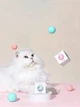 Іграшка для кота (кішки, кошеня) інтерактивний електричний м'яч (блакитний) IS3265 - зображення 4