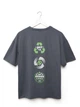 Футболка gard oversize haracters 3/25 S темно-сірий 11951 - изображение 2