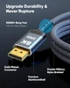 Кабель Highwings DisplayPort to HDMI, active, 8K@60Hz, 4K@144Hz 2м серый - изображение 7