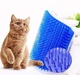 Щітка чесалка масажер для кішок Cat it з м'ятою 13х8,5х3,5 см Синій - зображення 6
