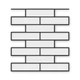 Многоразовый трафарет 83×89 см, 3 мм — под плитку Плитка 100×400, кладка ложковая 1/2, декоративная штукатурка стен - изображение 1