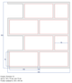 Многоразовый трафарет 97×86 + 97×35 см + 2 откоса, 5 мм — под плитку Metro Mini 75×150 мм, декоративная штукатурка стен - изображение 4