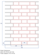 Многоразовый трафарет 70×91 + 70×46 см + 2 откоса, 3 мм — под кирпич Датский высокий HF 220×65 мм, декоративная штукатурка стен - изображение 2