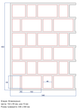 Многоразовый трафарет 85×91 + 85×46 см + 2 откоса, 5 мм — под кирпич Английский тычковый 102×65 мм, декоративная штукатурка стен - изображение 4
