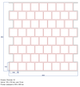 Многоразовый трафарет 89×89 + 89×45 см + 2 откоса, 3 мм — под плитку Квадрат 100 100×100 мм, декоративная штукатурка стен - изображение 2