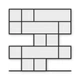 Многоразовый трафарет 82×82 см, 3 мм — под плитку Plank 6×24″ 152×610 мм, кладка старый город, декоративная штукатурка стен - изображение 1