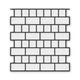 Многоразовый трафарет 85×89 см, 3 мм — под плитку Классическая Metro 100×200 мм, кладка английская, декоративная штукатурка стен - изображение 1