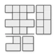 Многоразовый трафарет 85×85 + 85×43 см + 2 откоса, 5 мм — под брусчатку Большая прямоугольная 200×300 мм, мощение и бетон - изображение 1