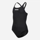 Детский слитный купальник для бассейна для девочки Arena Team Swim Pro Solid L 005755-550 110 см Черный/Белый (3468336797020) - изображение 3