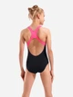 Детский слитный купальник для бассейна для девочки Arena Dots Swimsuit Swim Pro Back 010745-559 128 см Черный/Розовый (3468337752264) - изображение 2