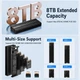 Внешний карман Blueendless M6NA для NVMe (PCIe) M2 SSD USB 3.2 Gen 2x2 Type-C - изображение 3